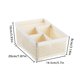 thumbnail image 5 of Caja de almacenamiento de cosméticos de escritorio de plástico, soporte organizador de papelería para estudiantes de oficina de mimbre de Almacenamiento y organización del hogar beis blanco Toystoory HA000853-02B, 5 of 6