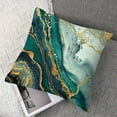 thumbnail image 7 of nygtbtfer Emerald Green and Gold Home Sofa Decorative Throw Pillow Covers Set  of 2 Green and Gold Living Room Bed Decor Couch Cushion Cover Pillow Covers Pillowcase White, 7 of 7