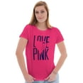 thumbnail image 2 of Love Pink Ribbon Breast Cancer Aware Womens Slim Fit Graphic Tee Brisco Brands L, 2 of 4