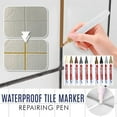 thumbnail image 3 of Grout Pen Tile Paint Marker,Waterproof, Tile Grout Colorant and Sealer Pen,Touch Up Repair Marker for Tile Gap Coating,for Bathroom, Shower, and Kitchen,Quick-Drying,5ML(Gray), 3 of 3