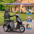 thumbnail image 3 of SKRT Large 3 Wheels Mobility Scooter (XW-E02), Electric Heavy Duty Wheelchair Device, 500 LBS Capacity for Seniors & Adults, Speed Adjust, Seat Extension, 3 of 10