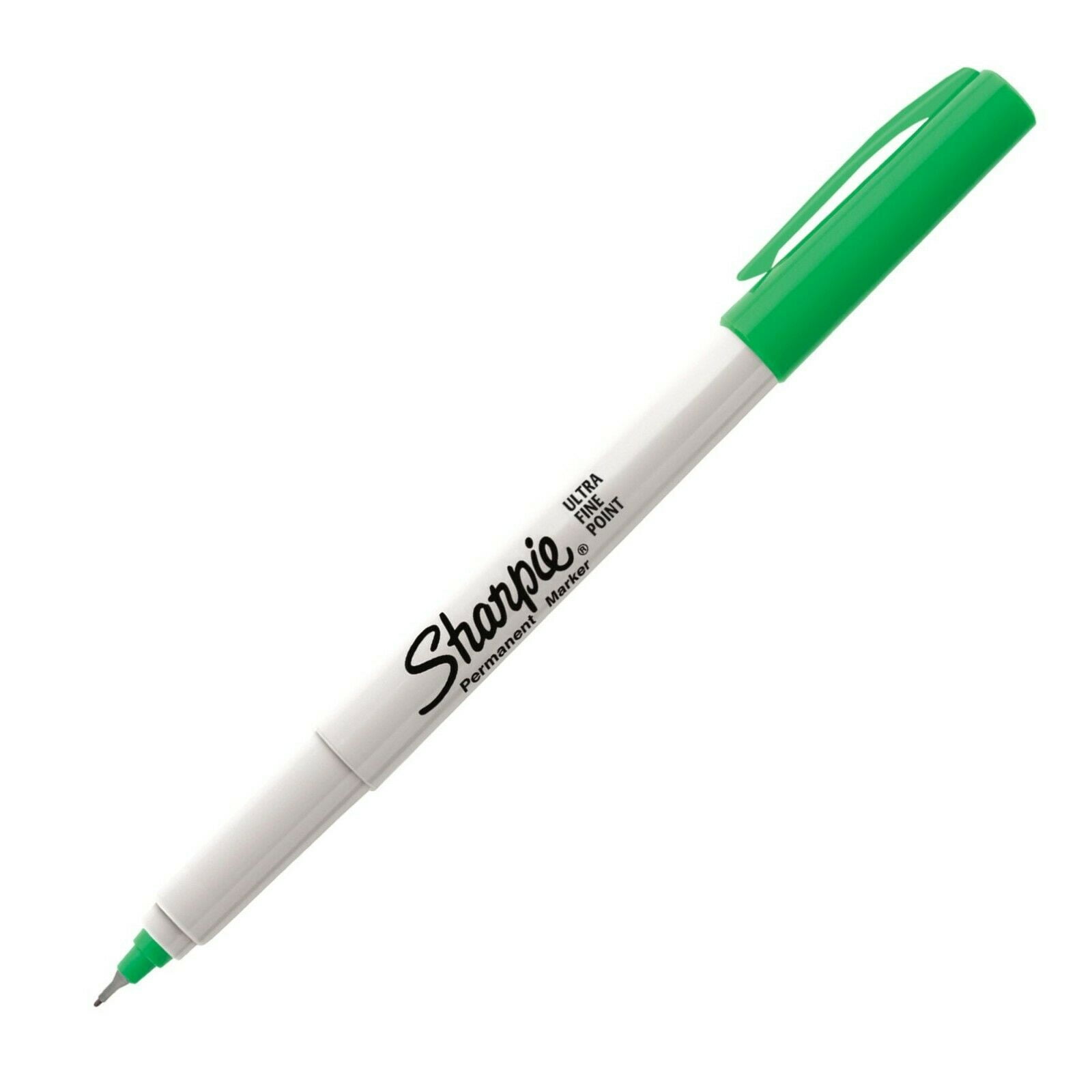 Pack of 5 Green Ink 37114 Sharpie Permanent Marker Ultra Fine Point 