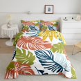 thumbnail image 2 of Erosebridal Tropical Palm Tree Bedding Comforter Set, Botanical Plant Leaf Down Comforter, Reversible 2 Pieces, 2 of 8