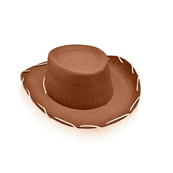 Genuiskids Men's Women's Western Cowboy Hat Sun Protective Hat Wide Brim Stitching Hats with Chin Cord Rope for Women Teen Girls