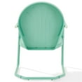 thumbnail image 6 of Home Square Griffith 4 Piece Metal Patio Chair Set in Key Lime and Aqua, 6 of 13