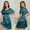 Sky Blue, variant on Hauaitttt Women's Nightgowns V Neck Side Split Sleepshirt Short Sleeves Sleepwear Chest Pocket Nightshirt S XXL Sleep Shirt Teen Women Sleepwear Tops Knit Summer Nightgowns Night Woman Sleep Wear