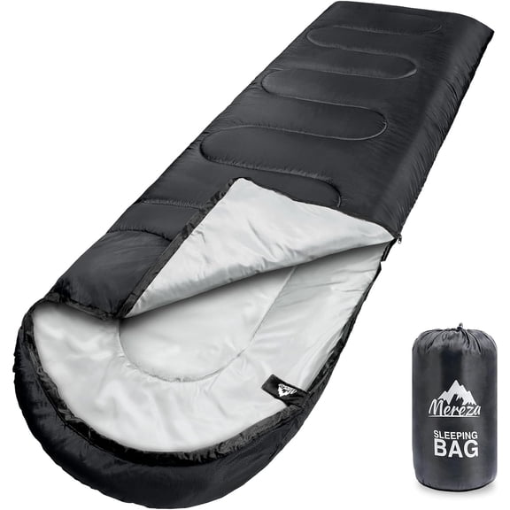 Sleeping Bags XL for Adults Cold Weather Mens Large Wide Bag Big and Tall Girls Boys with Compression Sack Camping Backpacking Warm & Cool