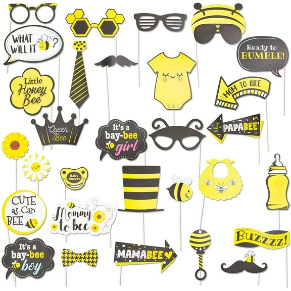 Bumble Bee Photo Booth Prop Kit (30 Pieces)