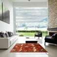 thumbnail image 7 of Ahgly Company Machine Washable Indoor Rectangle Traditional Red Area Rugs, 8' x 12', 7 of 7