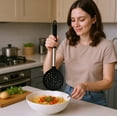 thumbnail image 1 of Kieccall Kitchen Slotted Spoon Stainless Steel Strainer Ladle For Home Kitchen Noodle Dumpling Oil Draining, 1 of 6