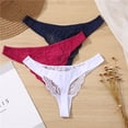 thumbnail image 2 of 3PCS/Set Cotton G-String Women Panties Lace Underwear Female Lingerie Intimates Underpants Sexy Thong Panties for Girls Pantyspangjing, 2 of 4