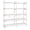 White, variant on Amadwell 5-Tier Bookshelf ,47" Freestanding Display Bookcase with 10 Open Shelves , Sturdy Metal Frame Wooden Board, Adjustable Feet, for Living Room, Bedroom, Home Office, Brown