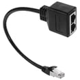 thumbnail image 3 of Divisor Ethernet RJ45 macho a doble RJ45 hembra, adaptador Ethernet, enchufe modular, 3 of 8