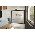 thumbnail image 2 of DreamLine Duet Plus 55-59 in. W x 58 in. H Semi-Frameless Bypass Sliding Tub Door in Satin Black, 2 of 5
