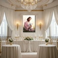 thumbnail image 2 of Jesus and Lamb Canvas Wall Art Christian Bible Story Jesus Finds the Lost Lamb Wall Decor Picture The Good Shepherd Religious Faith Poster Print for Church Living Room Bedroom Decoration, 2 of 6