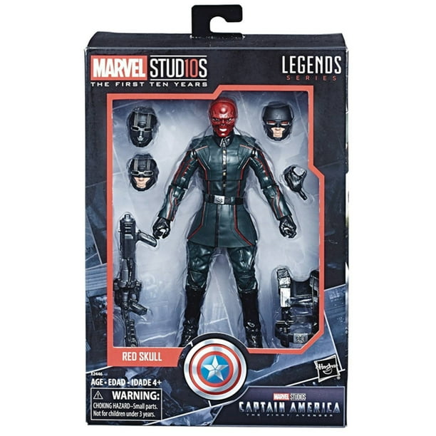 Original Marvel Legends 10 aniversario calavera roja 6 figura de accion estudios los primeros diez anos Capitan America Juguetes Walmart en linea