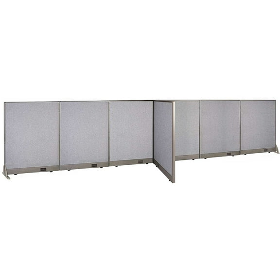 GOF T-shaped Freestanding Partition (36”D x 180”W x 48”H) Office Room Divider, Privacy Screen, Workstation Cubicle