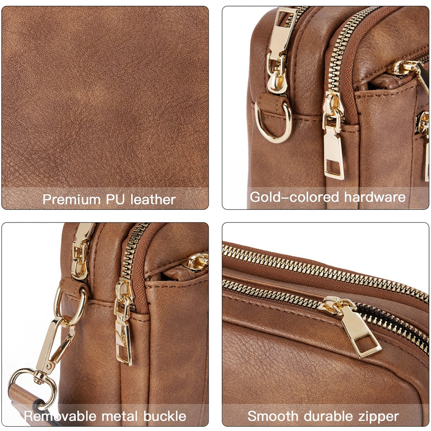 KAWELL 2025 Crossbody Bags for Women Purses Vegan Leather Shoulder Handbags