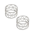thumbnail image 1 of Oleegame 2PC Stainless Steel Cutlery Set Decorative Tableware Napkin Paper Circle Crafts Creative Decoration Silver, 1 of 6