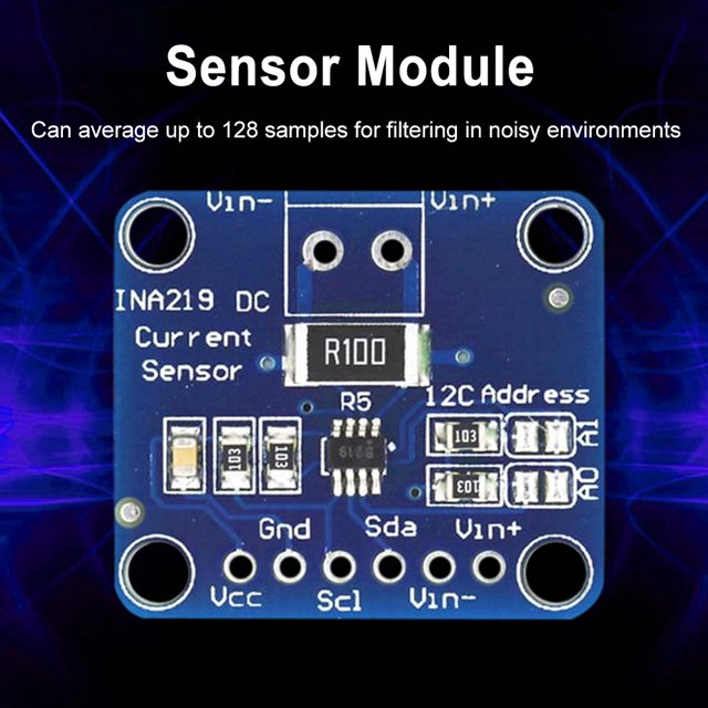 MCU-219 INA219 Módulo de interrupción de monitoreo de energía del sensor de corriente bidireccional WDOplteas Para estrenar