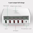 thumbnail image 4 of 4 in 1 Wireless Charger Wireless Fast Charging Hd Display Qc3.0 Fast Charging Head Smart Usb Phone Charger Multi-Port Universal Socket Wireless Charger for Multiple Devices, 4 of 9