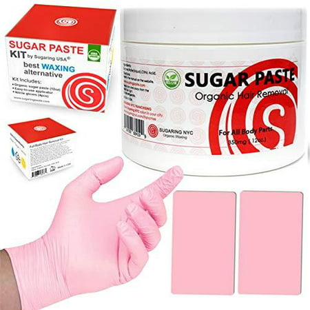 Sugaring Hair Removal Kit by Sugaring NYC - Best Waxing Alternative 100% Certified (Best Wax For Chest Hair)