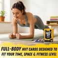 thumbnail image 6 of Fast Fit Hero Mode Workout Cards — 120 Tear Resistant HIIT Fitness Deck; Full Body Training Exercises for Any Space and Time, 6 of 7