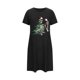 thumbnail image 2 of Camisón corto de talla grande para mujer, camisón de manga corta con estampado de pecho a la moda, camisón para mujer, 2 of 5