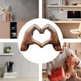 thumbnail image 5 of TNOBHG Desktop Heart Hand Sculpture Heart Hand Figurine Resin Sculpture Statue for Home Office Desktop Decoration Heart-shaped Gesture Ornament Perfect, 5 of 8