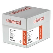Angle View: Universal Printout Paper, 20lb, 14 7/8 x 11, White, 2,400 Sheets / 1 Carton, Acid Free Paper- UNV15865