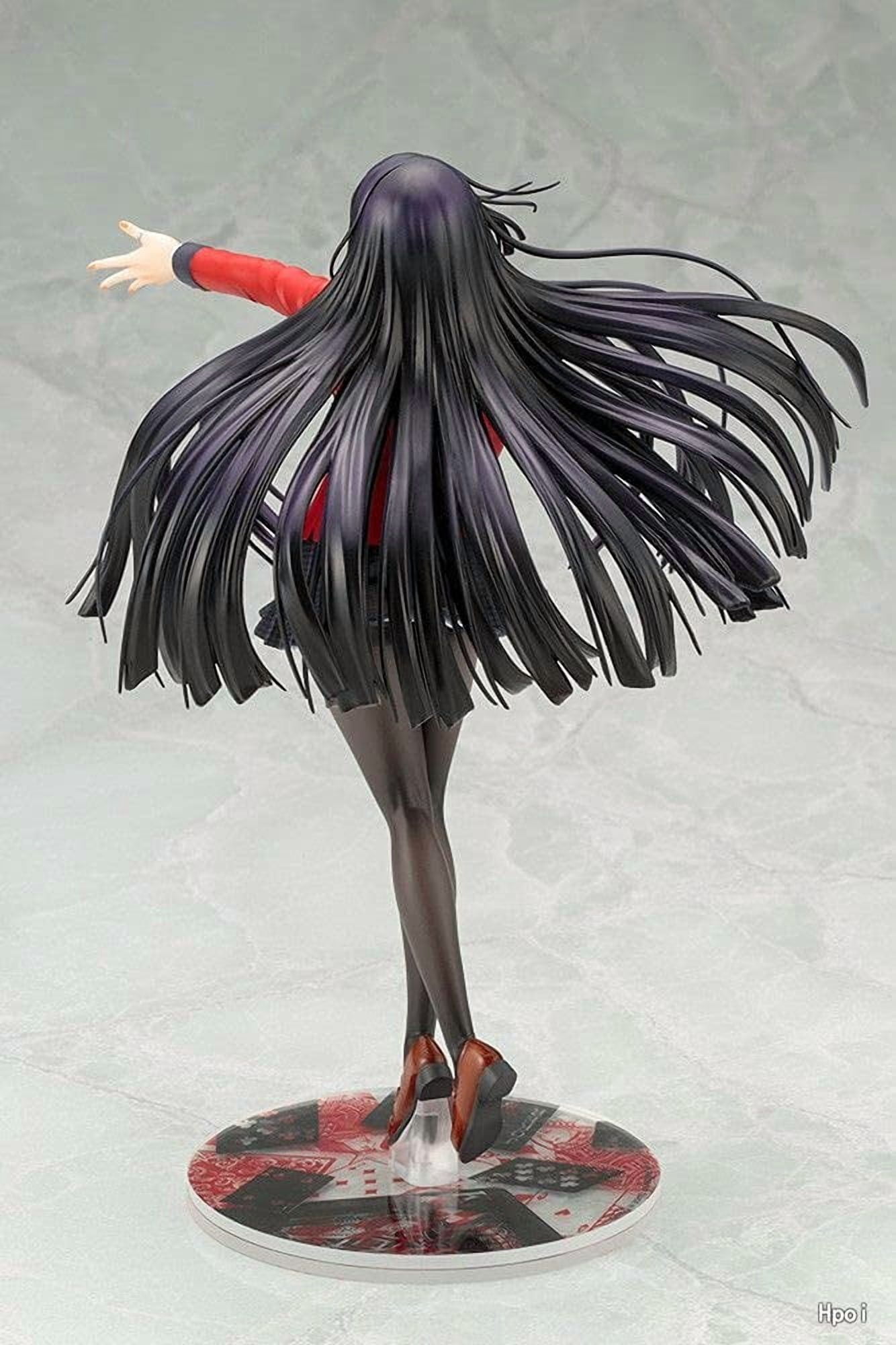 Tavanan Japanese Anime Action Figures, Adult PVC Action Figures, Kakegurui - Jabami Yumeko 1/8 Standing Posture PVC Hand Model Doll Ornaments Birthday Gift Beautiful Anime Figure
