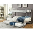 thumbnail image 4 of Furniture of America Wade Transitional Metal Bunk Bed, Twin/Full, Silver, 4 of 9