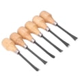 thumbnail image 4 of Juego de Cincel de Tallado de Madera, 6pcs Non Fall of Wood Talling Cincones de Acero Diseño Ergonímico de Acero Con de Madera de Haya para Artesanía de Arte de Bricolaje, 4 of 7