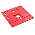thumbnail image 2 of Yeacher Router Table Insert Plate Electric Trimming Machine Jig Saw Flip Board Engraving Auxiliary Tool with 4 Rings and Screws for Woodworking Work Benches, 2 of 7