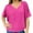 Pink, variant on 2025 Trendy V-Neck Tee - European/American Market Loose Casual Short Sleeve Top | Yubnlvae | Weekeen Top Take A Chance Top Bat Wing Tops for Women Knit Tops (Blue | 4XL)
