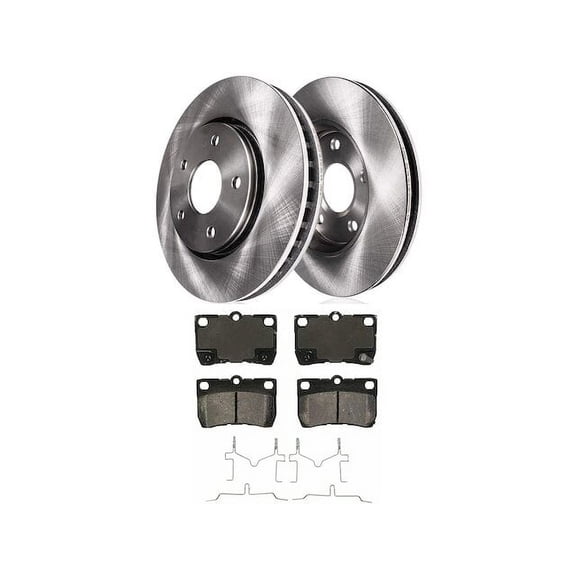 Rear Brake Pad and Rotor Kit - Compatible with 2006 - 2013 IS350 2007 2008 2009 2010 2011 2012