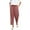 Pink, variant on Fashionable Sweatpants Women Solid-Color Elastic Belt Pocket Side Cutout(Capre Pants) Fall Clothes Spring Outfits Resort Wear 2025 Navy S-2XL