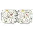 thumbnail image 7 of Haiem Colorful Mushrooms and Plants Car Windshield Sun Shade (2 Pieces) Foldable Windshield Sun Shade Car Accessories for Truck SUV Pickup-Small, 7 of 7