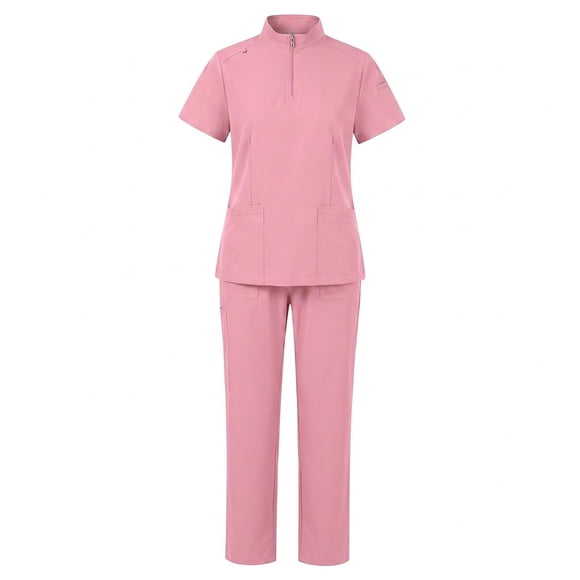 Uniforme de enfermera (top y pantalón) para quirófano, tienda de mascotas, cosmetología L rosa
