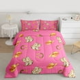 thumbnail image 2 of Feelyou Hippie Cowgirl Boot Queen Comforter Set for Kids, Southwestern Hat Bedding Sets, Pink Princess Style Reversible Bedding Comforter Set, Super Cozy Room Decor, 3 Pieces, 2 of 8