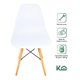thumbnail image 3 of Silla Tipo Eames Moderna Set 4 Pzas Para Comedor Minimalista blanco, 3 of 7