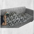 thumbnail image 6 of Zebra Print Soft Flannel Fleece Blanket, Exotic Savanna Inspired Animal Skin Diagonal and Wavy Illustration, Cozy Plush for Indoor and Outdoor Use, 50" x 70", Charcoal Grey and White, by Ambesonne, 6 of 6