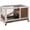 Brown, variant on 29 Gallon Reptile Terrarium with Glass Windows and Air Vents for Snakes Lizards Chameleons, Oak Fabric Habitat, 31.5 x 20 x 24