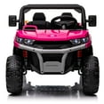 24 Volts Kids Ride on UTV Car, 2 Seater Electric Powered Ride on Toys Truck with Trailer Remote