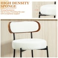 thumbnail image 2 of ALEAVIC Bar Stool Set of 2, Counter Height Upholstered Stools with Metal Legs for Kitchen Dining Room Bar, White, 2 of 6