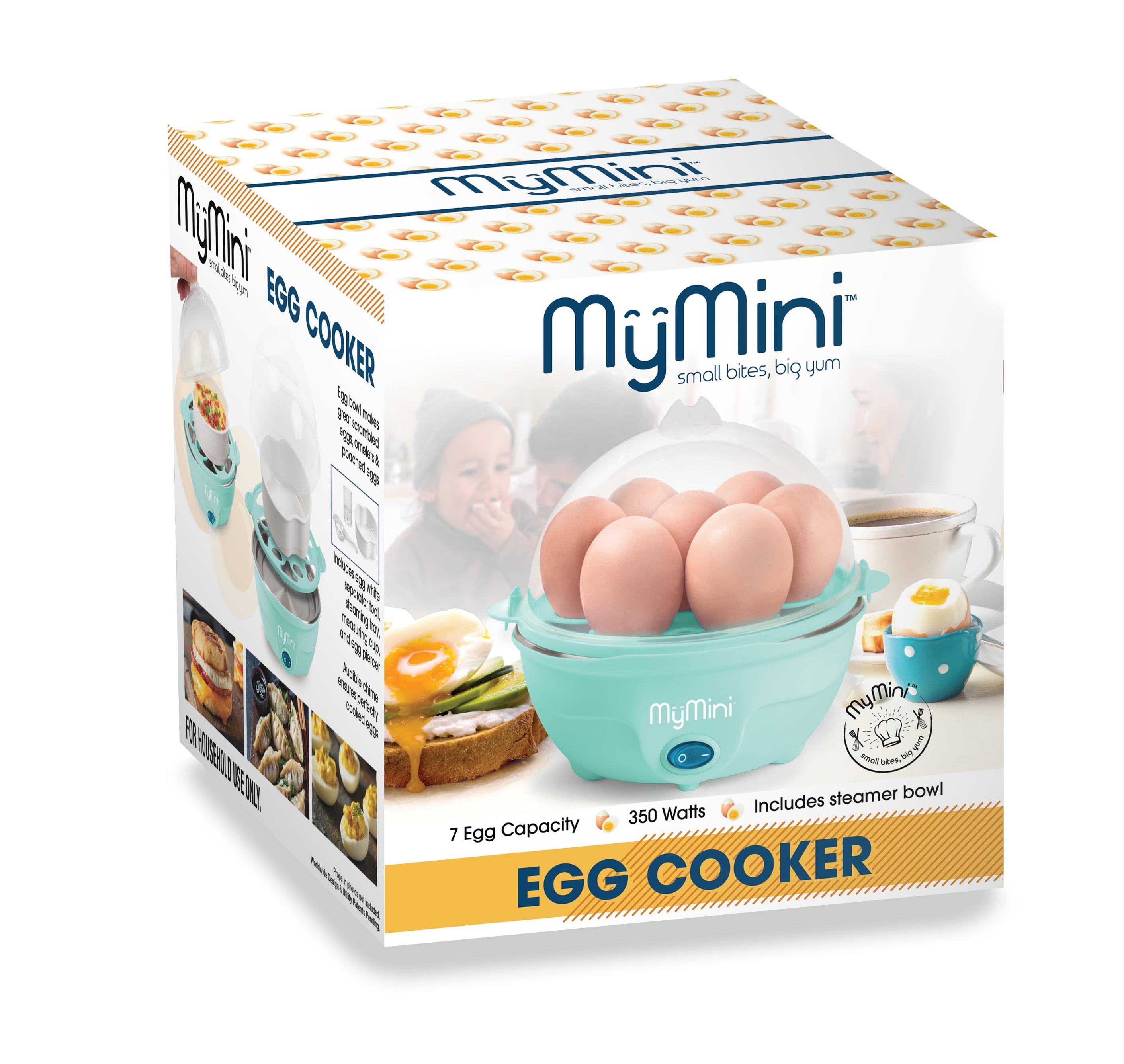 Nostalgia My Mini 7- Egg Cooker (TEAL) Egg Separator Tool ,Perfect Eggs