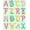 Pink, Pattern 1, variant on ODIKA 4'x6' Machine Washable Non-Slip Area Rug, Juvenile Letter Recognition Map Elementary Study Foundation High Traffic Rug, Pink, 694321