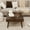 Square Table, variant on COSIEST 2-Piece Brown Traditional Sturdy MDF Round Coffee Table Nesting Set