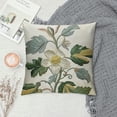 thumbnail image 2 of Creowell Jacquard Tropical Leaf Pattern Throw Pillow Covers Decorative Pillowcase,Green Cream White, 2 of 5