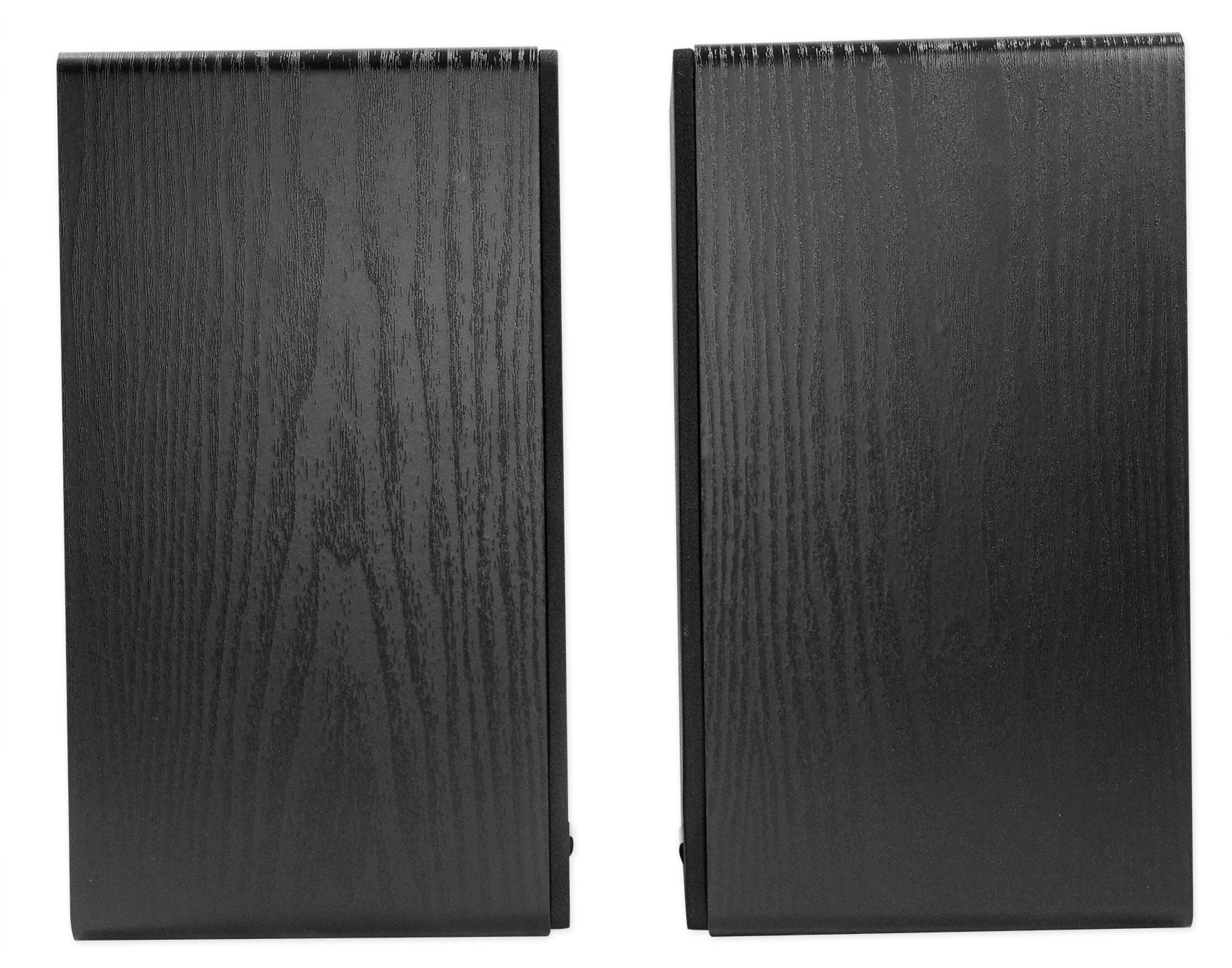 Rockville Bluetooth Home Receiver+(4) 6.5" Bookshelf Speakers+8" Subwoofer Sub + Rockville R14GSBR100 Red/Blk 14 Gauge 100' Ft. Mini Spool Car Audio Speaker Wire